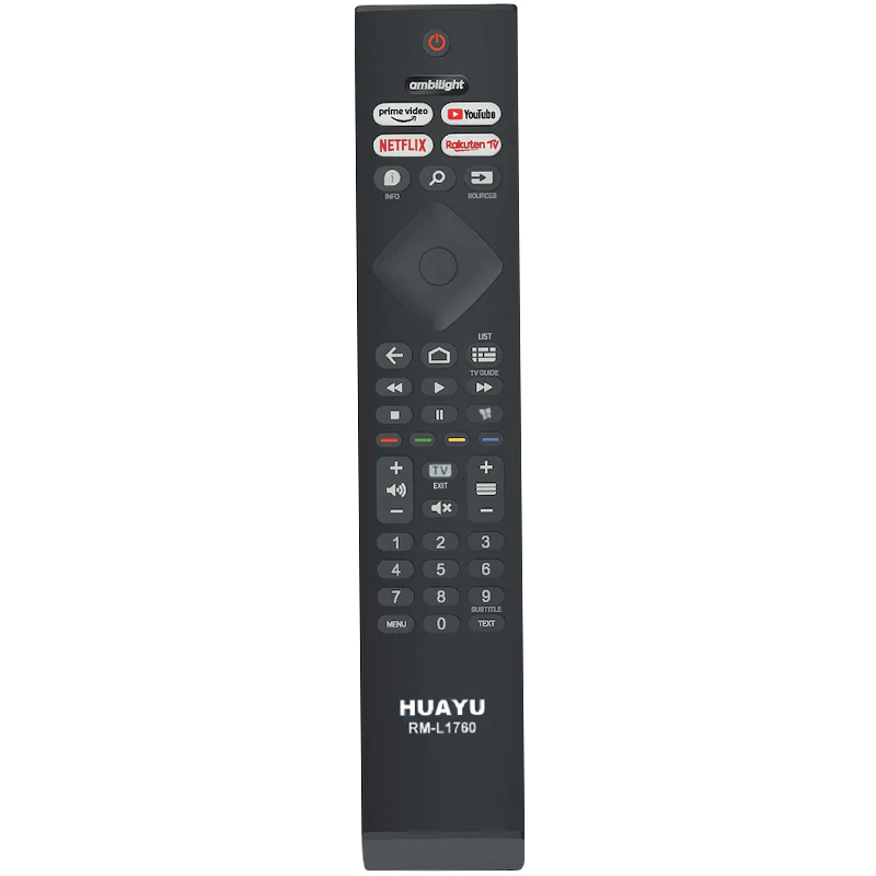 HUAYU KL RM L1760 PHILIPS AMBILIGHT NETFLIX PRIME VIDEO YOUTUBE RAKUTEN TV TUŞLU LED TV KUMANDASI 